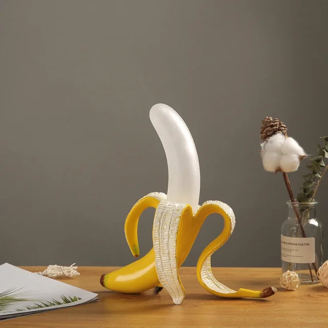 Luz de escritorio moderna, lámpara de mesa plátano curvada. Perfecta para dormitorio o sala de estar.