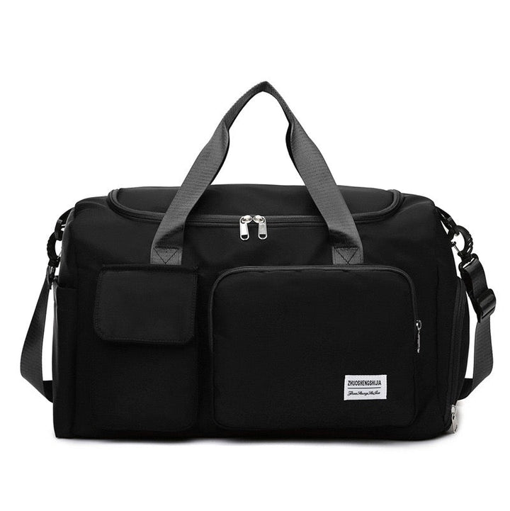 Duffle de viaje y gimnasio, con compartimento principal amplio y de fácil acceso.