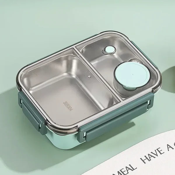 Contenedor de comida aislado al vacío, acero inoxidable, mantiene caliente almuerzo, libre de BPA.