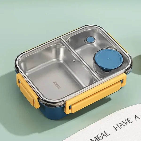 Fiambrera portátil aislada de acero inoxidable sin BPA para viajes y comida caliente.