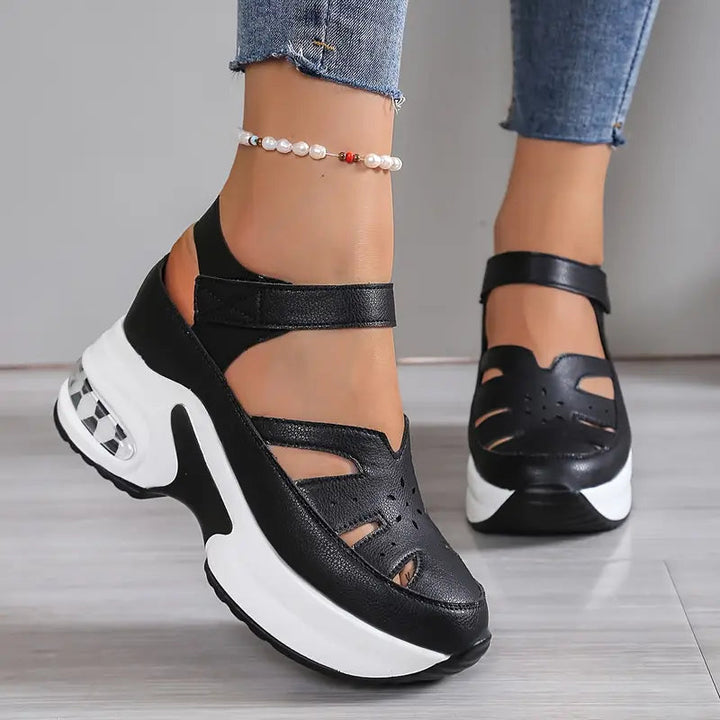 Sandalias cómodas para mujer, ideales para verano con soporte plantar y estilo diario elegante.