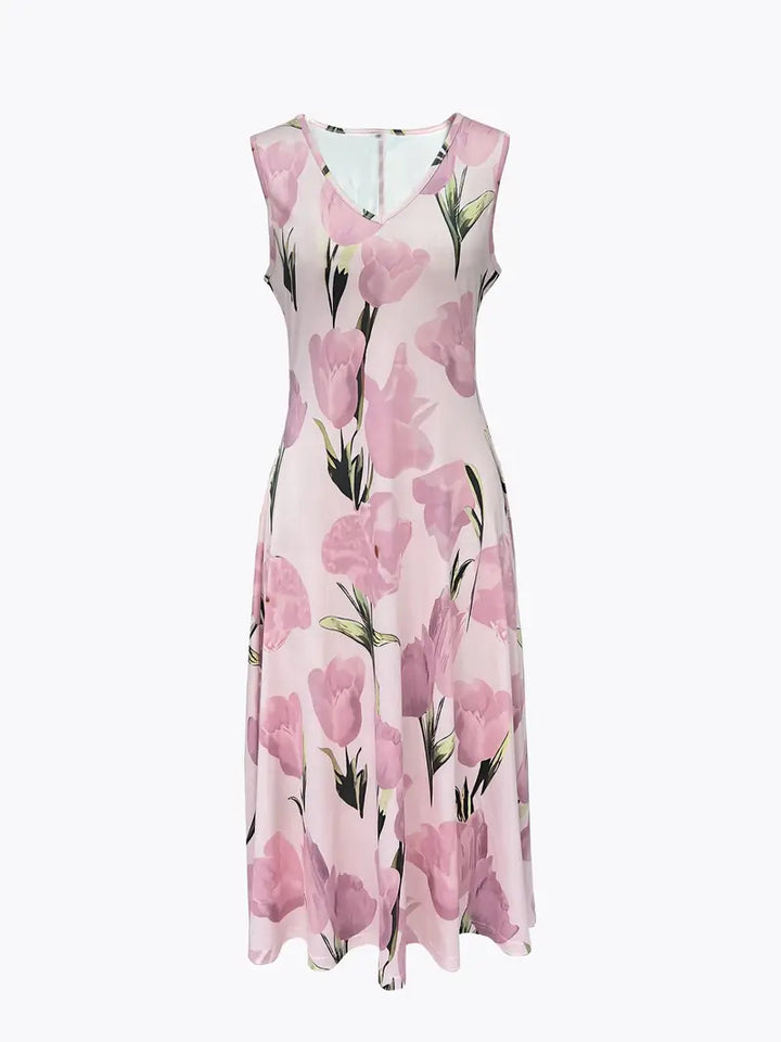 Moda femenina: Conjunto de vestido maxi floral romántico, ideal para un look coordinado y sofisticado.