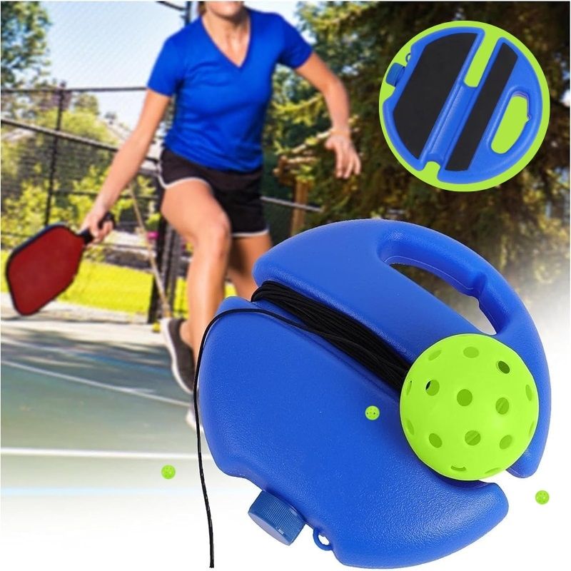 Equipo portátil de entrenamiento de pickleball luminoso para práctica individual, ideal para mejorar técnica.