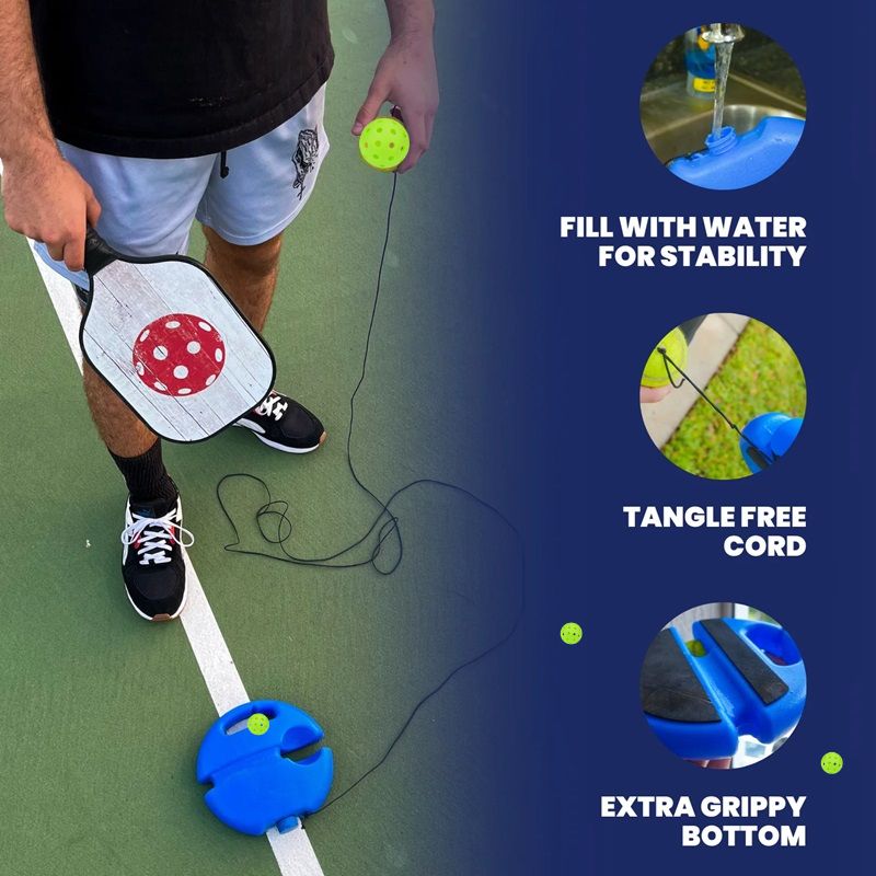 Entrenador de pickleball, equipo deportivo esencial para mejorar habilidades y mantenerse activo en el deporte.