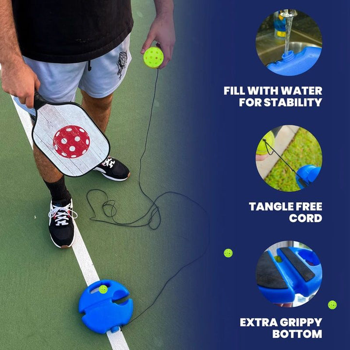 Entrenador de pickleball, equipo deportivo esencial para mejorar habilidades y mantenerse activo en el deporte.