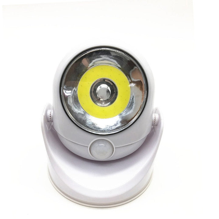 Lámpara de seguridad LED con sensor de movimiento, inalámbrica para instalar fácilmente en cualquier exterior.