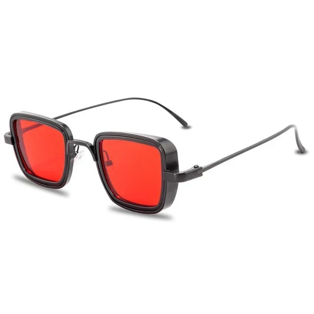 Gafas de sol cuadradas unisex de estilo retro, diseño moderno y protección UV400.