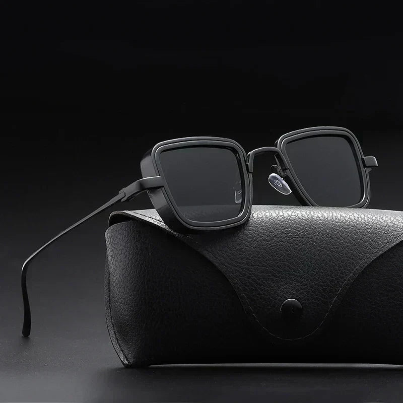 Disfruta el sol con estas gafas cuadradas retro unisex UV400, moda y protección garantizadas.