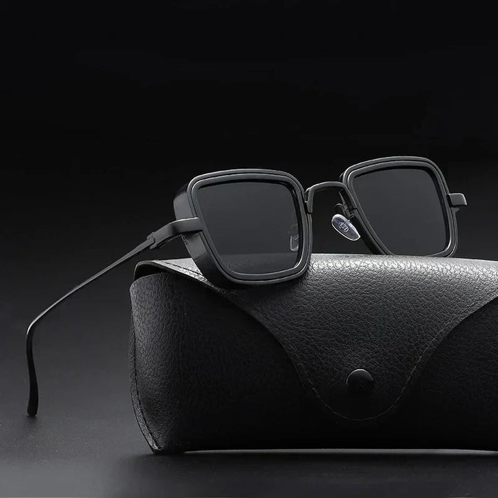 Disfruta el sol con estas gafas cuadradas retro unisex UV400, moda y protección garantizadas.