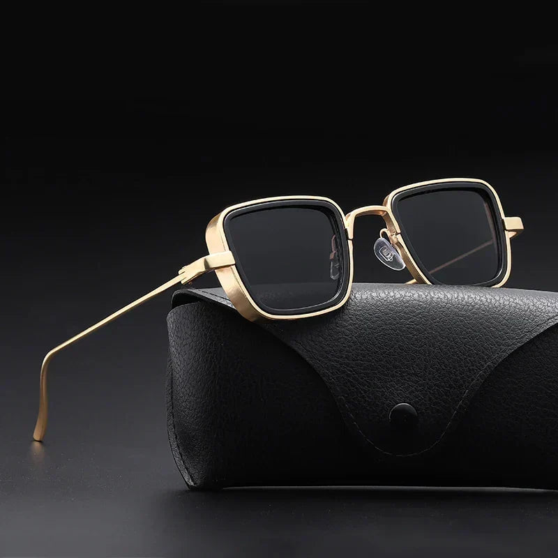 Gafas de sol retro cuadradas para hombre y mujer, protección UV400, estilo y moda.