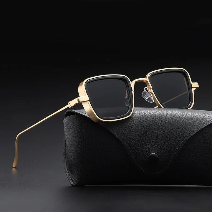 Gafas de sol retro cuadradas para hombre y mujer, protección UV400, estilo y moda.