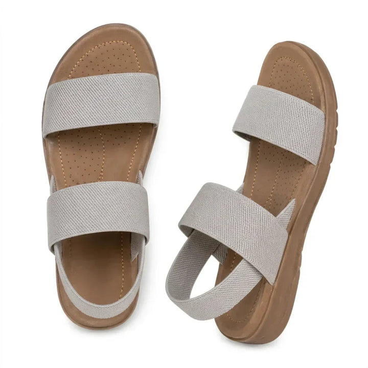 Sandalias elásticas de mujer, ligeras y cómodas. Aptas para playa y entornos húmedos gracias a su material.