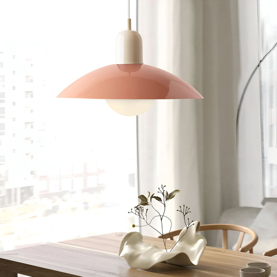 Luz para comedor: colgante Macaron estilo Bauhaus, iluminación LED eficiente.