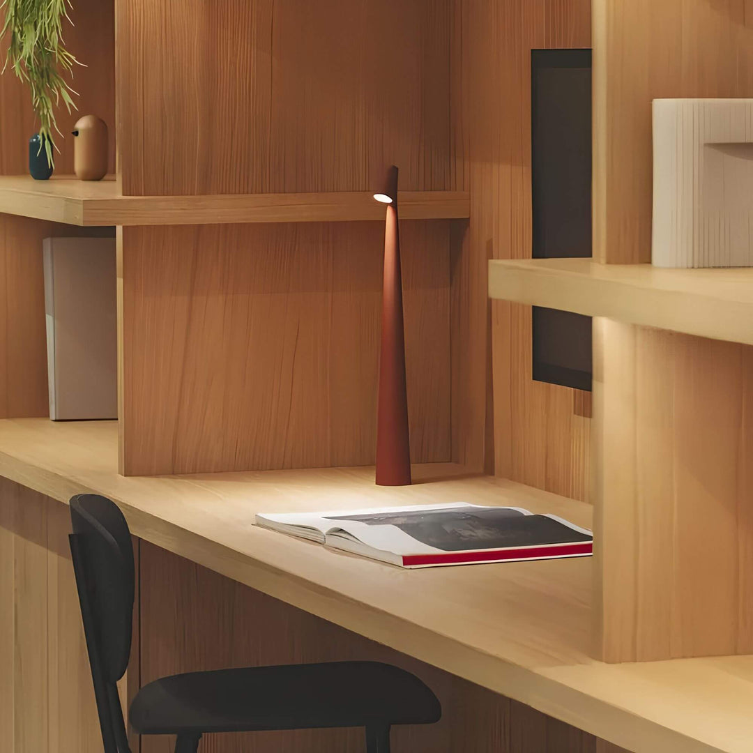 Lámpara LED nórdica moderna, regulable y portátil, perfecta para iluminación decorativa o como luz de lectura en tu hogar.