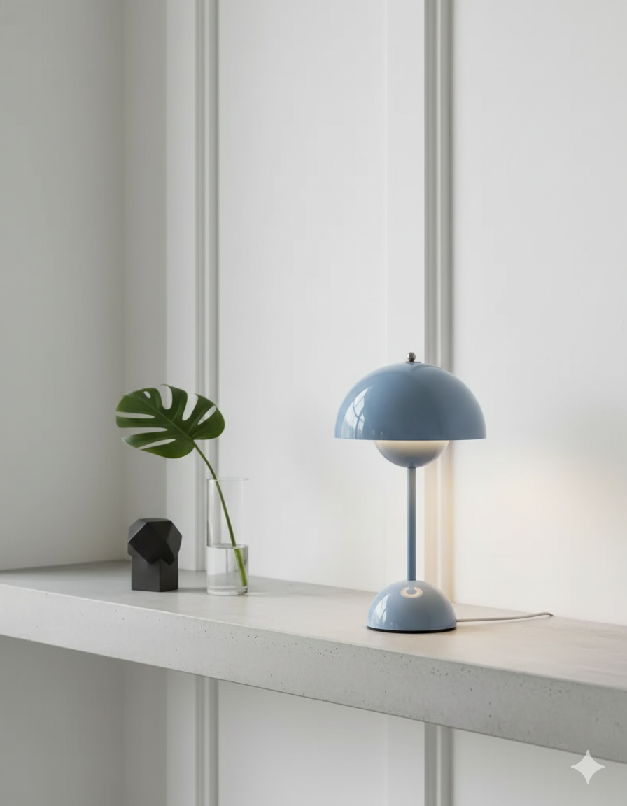 Lámpara de escritorio Mid-Century, diseño elegante y moderna iluminación para el hogar.