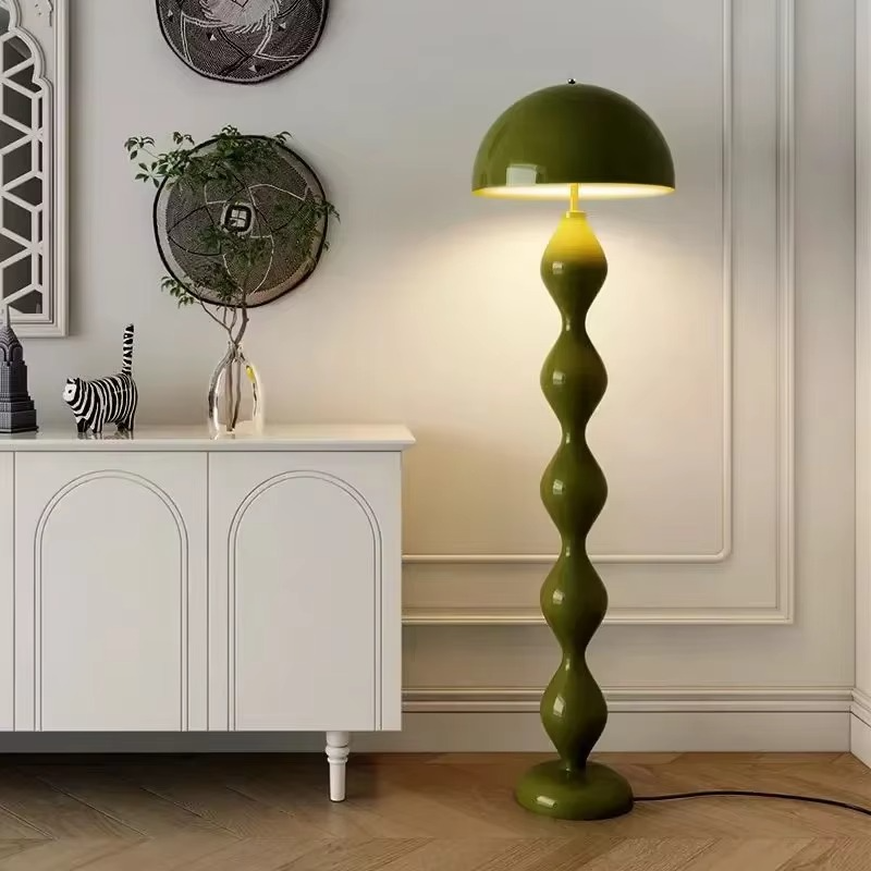 Lámpara de pie LED E27, luz tricolor (cálida/fría), estilo moderno escandinavo para cualquier estancia.