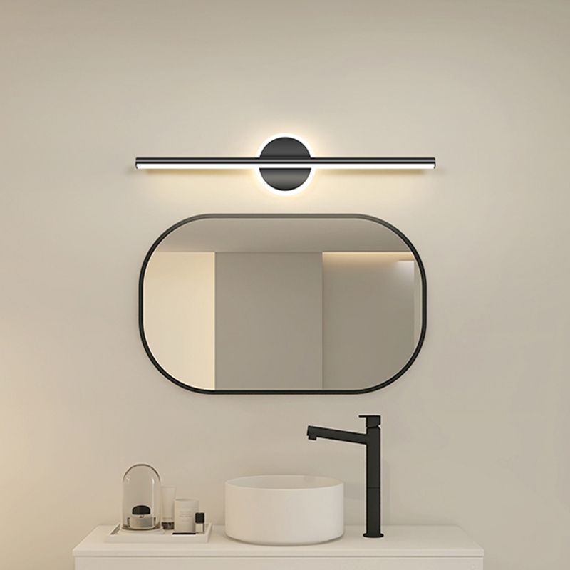 Aplique LED redondo moderno para pared, ideal como luz ambiente decorativa en interiores. Iluminación eficiente.