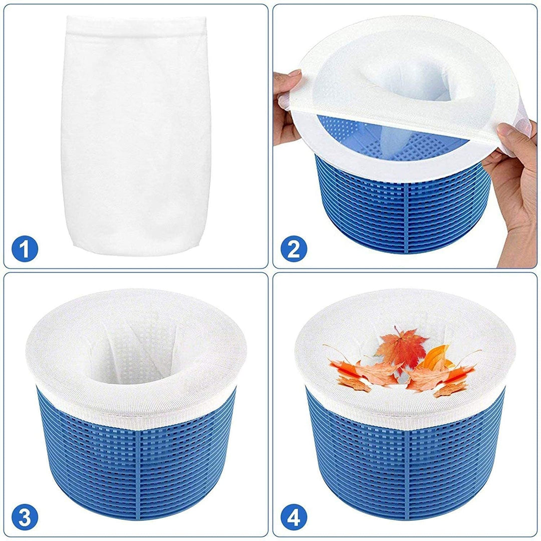 Calcetines de filtro de nylon para el skimmer de tu piscina. Máxima retención de residuos.
