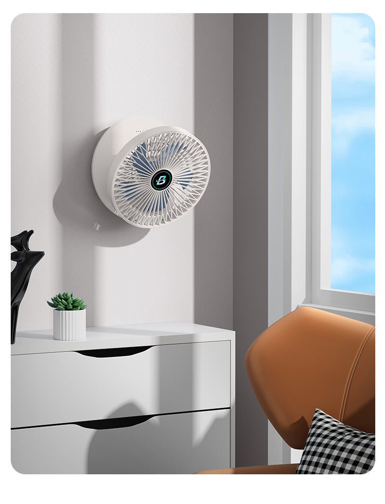 Ventilador multiuso para escritorio, hogar, oficina o viaje; silencioso, recargable y muy eficaz.