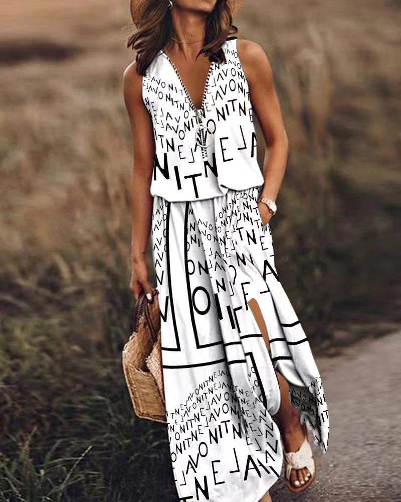 Falda maxi de verano fluida y cómoda para mujer, perfecta para playa o look casual elegante.