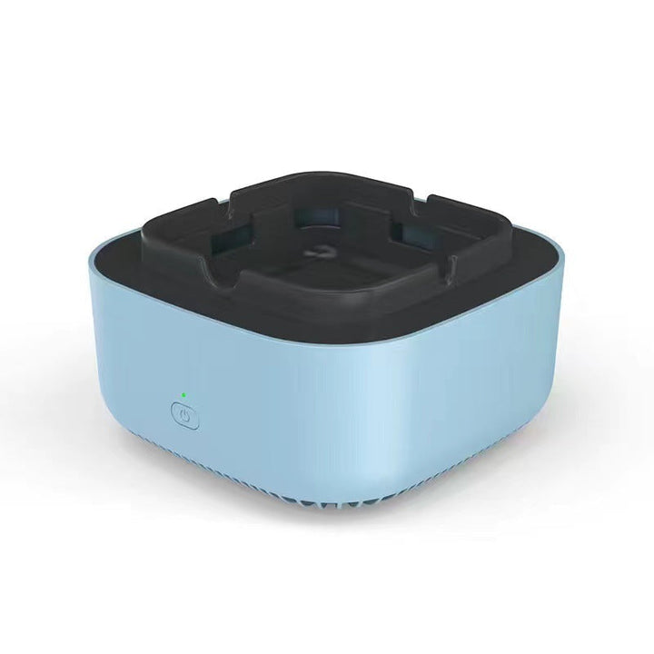 Cenicero purificador de aire con ventiladores, silencioso, portátil, elimina humo y malos olores.