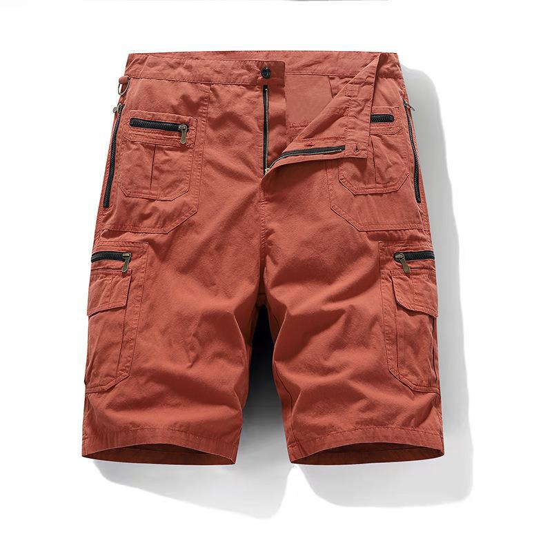 Bermudas cargo de algodón para hombre, estilo urbano, cómodas y transpirables, perfectas para verano casual.