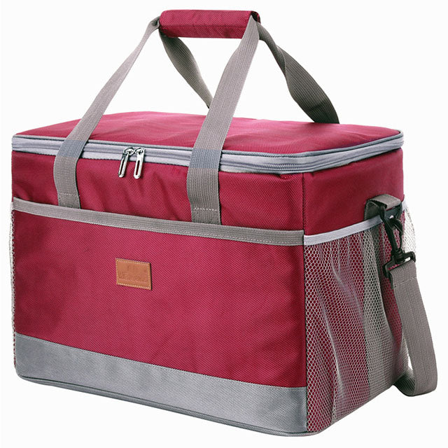 Cooler para playa 33L, espacioso y estanco, perfecto para transportar alimentos y refrescos frescos.