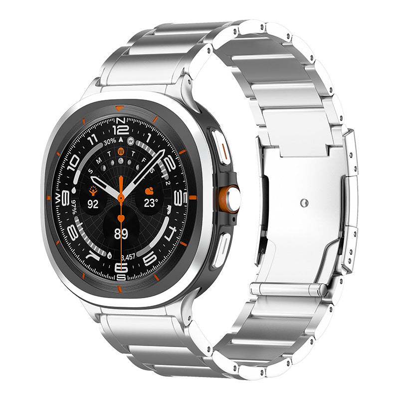 Correa de titanio ultraligera para reloj inteligente, garantiza comodidad extrema y durabilidad, unisex.