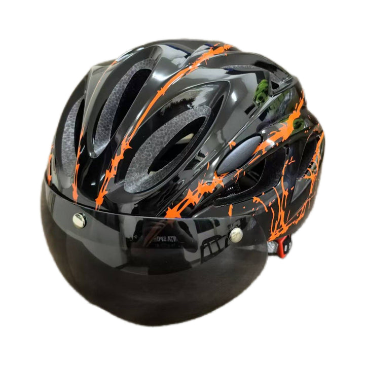 Casco de ciclismo ligero y ventilado, protección ajustable unisex para bicicleta de deporte.