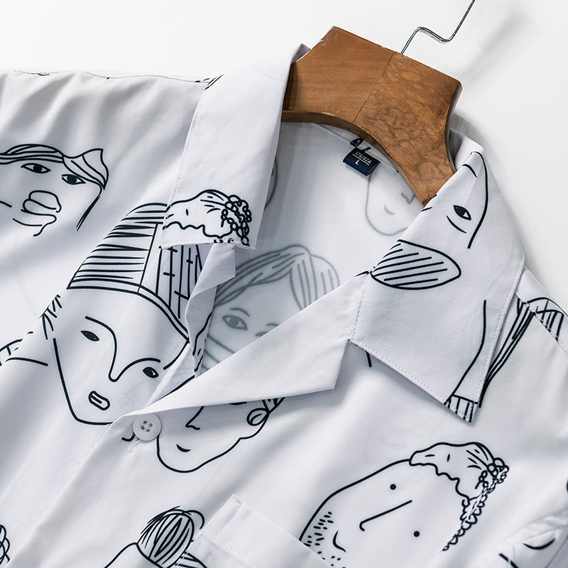 Estilo relajado: Camisa cubana de verano para hombre, fresca y cómoda para el día a día veraniego.