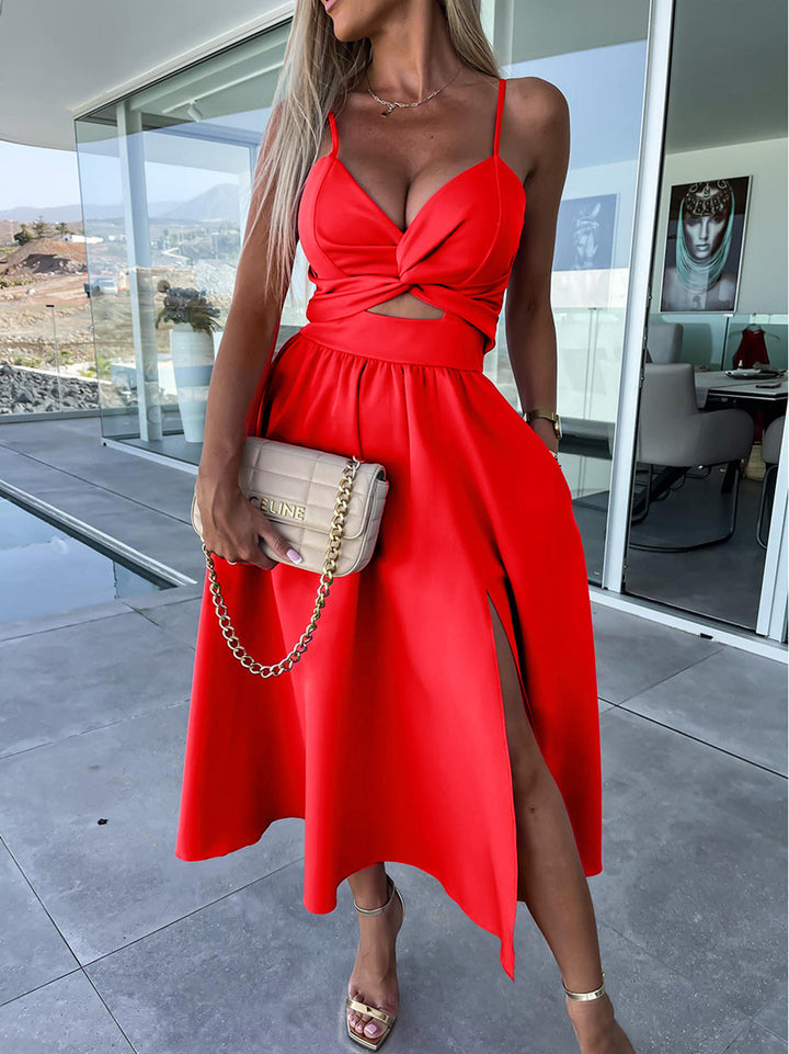 Elegante vestido corto de verano, ideal para mujer, fresco y a la moda.