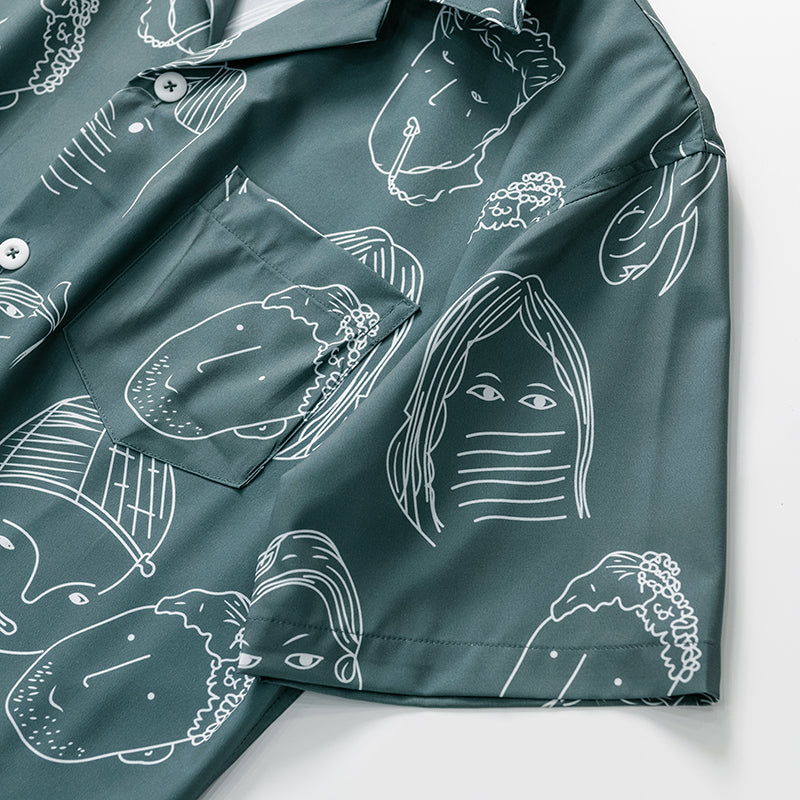 Camisa de verano para hombre, moda masculina, estilo cubano relajado y confortable para la playa.