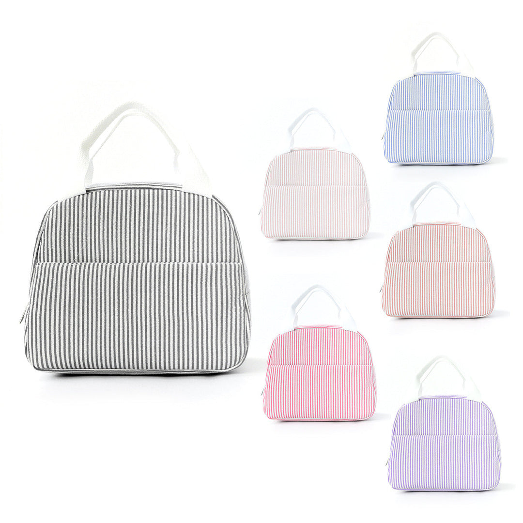 Bolsa de almuerzo aislada unisex con diseño moderno, ideal para oficina, escuela o viaje.