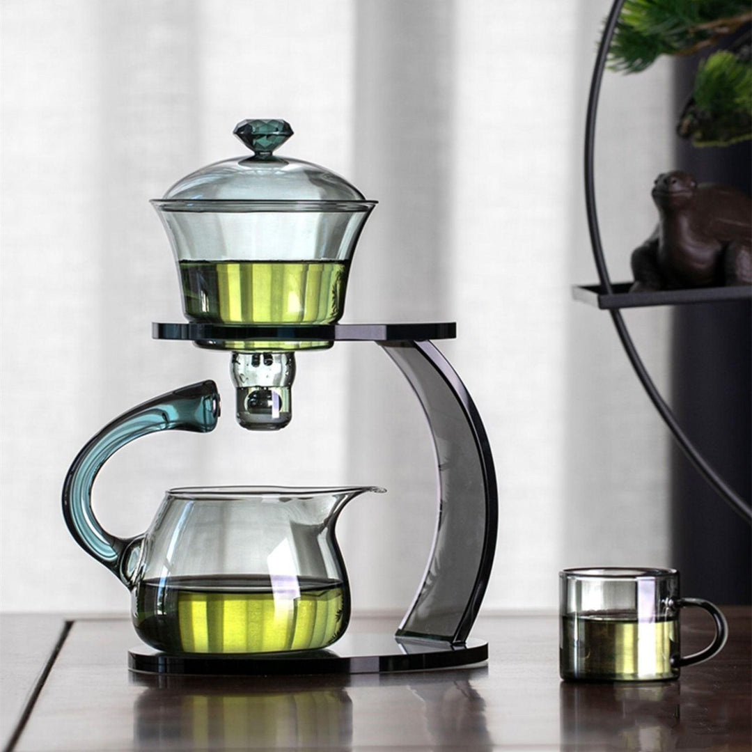 Tetera de vidrio Arielle con infusor automático magnético. Parte esencial de tus artículos de cocina.