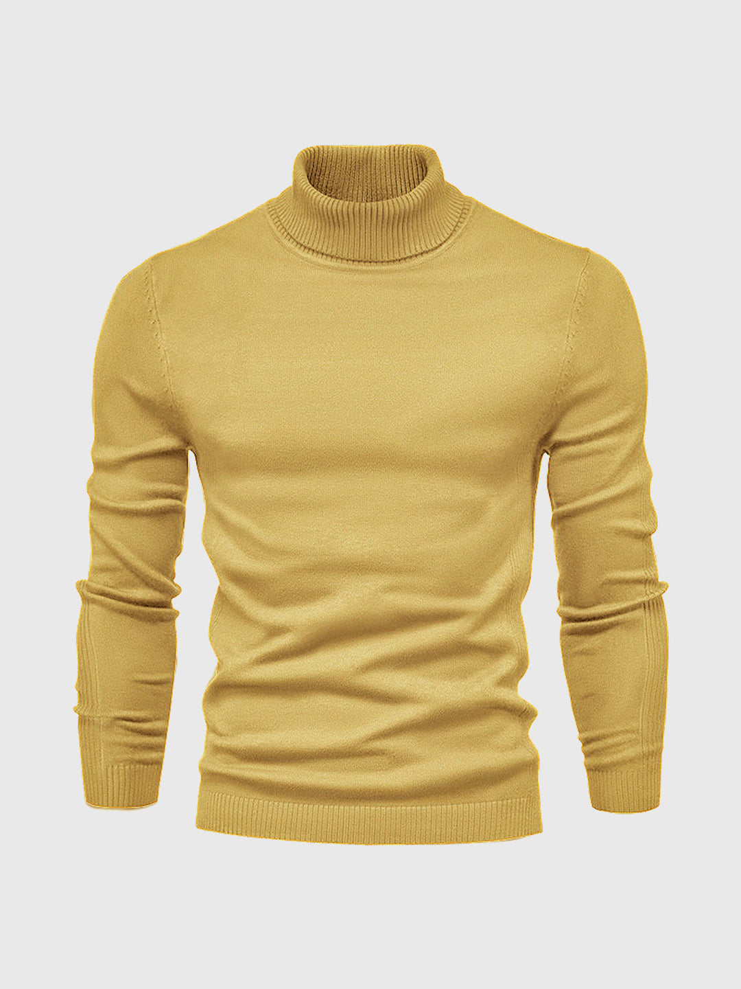 Elegante jersey de hombre, slim fit, cuello alto, perfecto para un look formal.