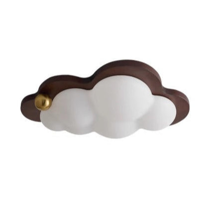 Iluminación de techo LED de madera. Opciones nube, corazón, estrella para dormitorio y salón, estilo moderno.