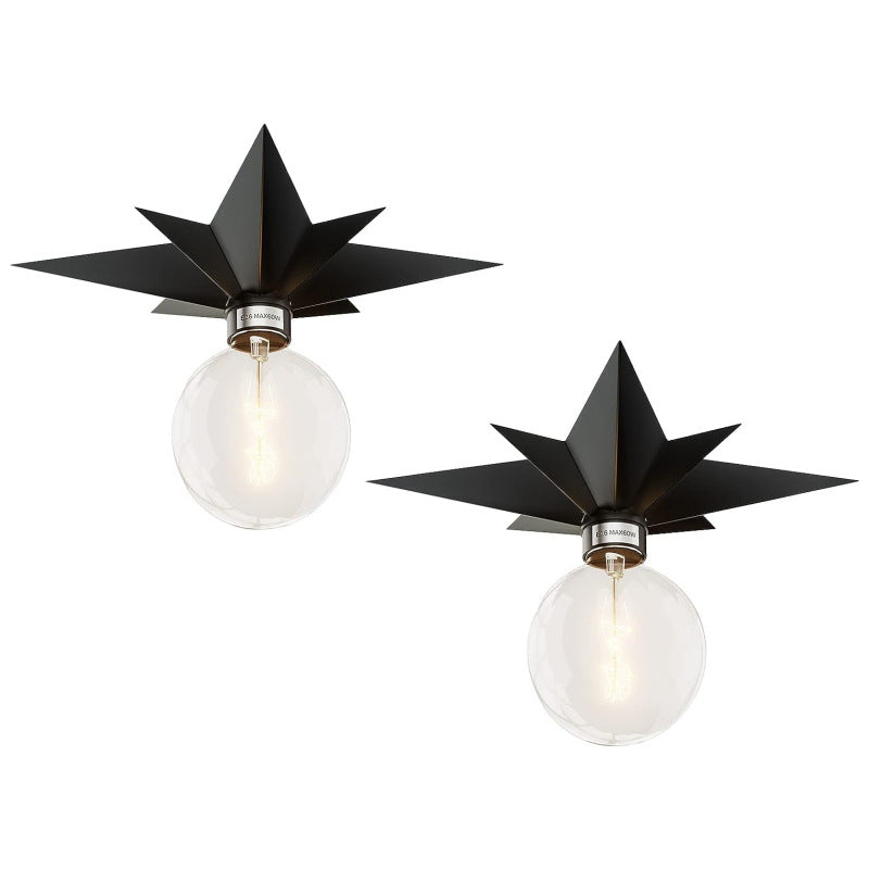 Moderna lámpara de techo LED con forma de estrella para la iluminación de dormitorios infantiles.