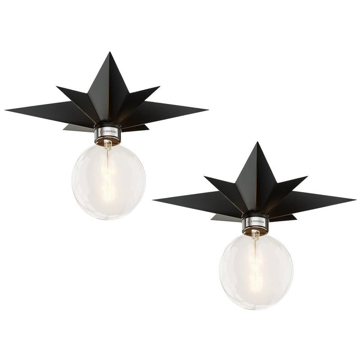 Moderna lámpara de techo LED con forma de estrella para la iluminación de dormitorios infantiles.