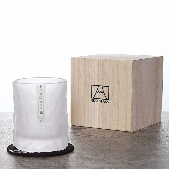 Regalo hombre: vaso whisky cristal tallado, estilo glaciar, ideal para colección o bar.