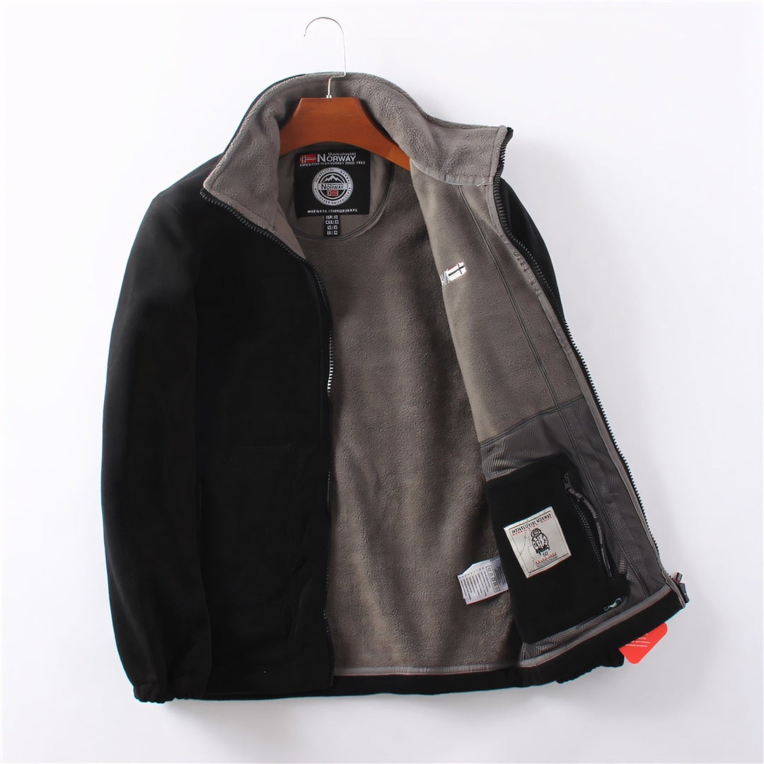Chaqueta de moda masculina, estilo moderno y alta protección para clima extremo, versátil y funcional.