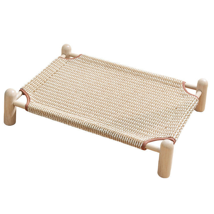Cama para perros y gatos elevada con tejido transpirable. Favorece la higiene y el confort, descanso fresco y saludable.