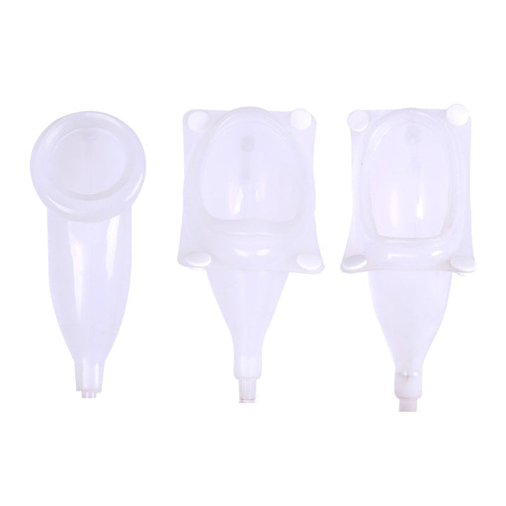 Orinal portátil de silicona para incontinencia en hombres y mujeres mayores, ideal para viajes y camping.