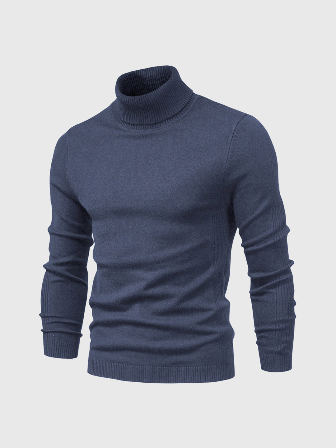 Moda hombre: Jersey cuello alto ajuste slim, look sofisticado para el día a día.