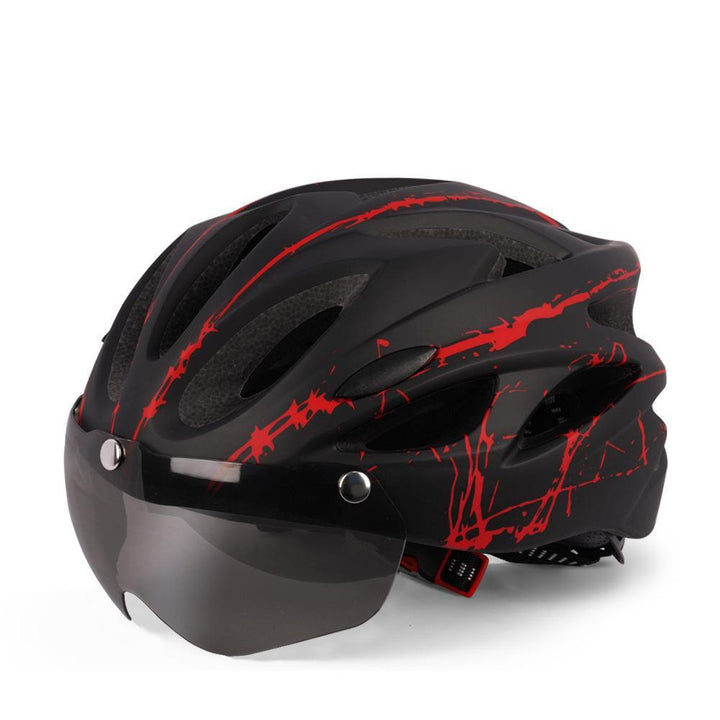 Casco de ciclismo unisex visto de frente, destacando ventilación y diseño ligero.