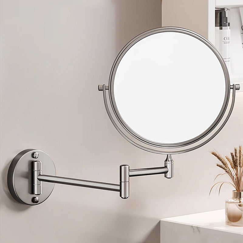 Espejo de pared para maquillaje, LED regulable, aumento 10X, recargable, ideal para el baño.