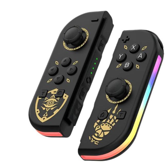 Controlador RGB inalámbrico para Switch, joystick Bluetooth con colores vibrantes LED.