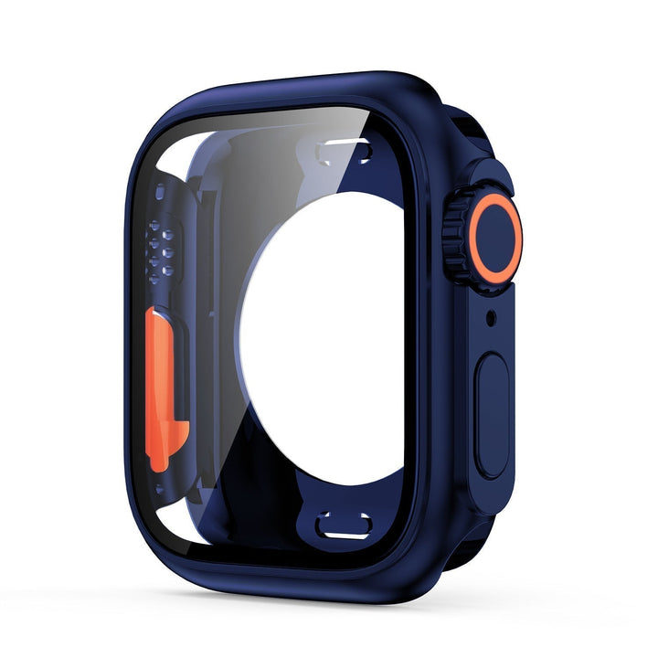 Protección completa 360° para smartwatch con funda resistente y cristal templado antirayones.