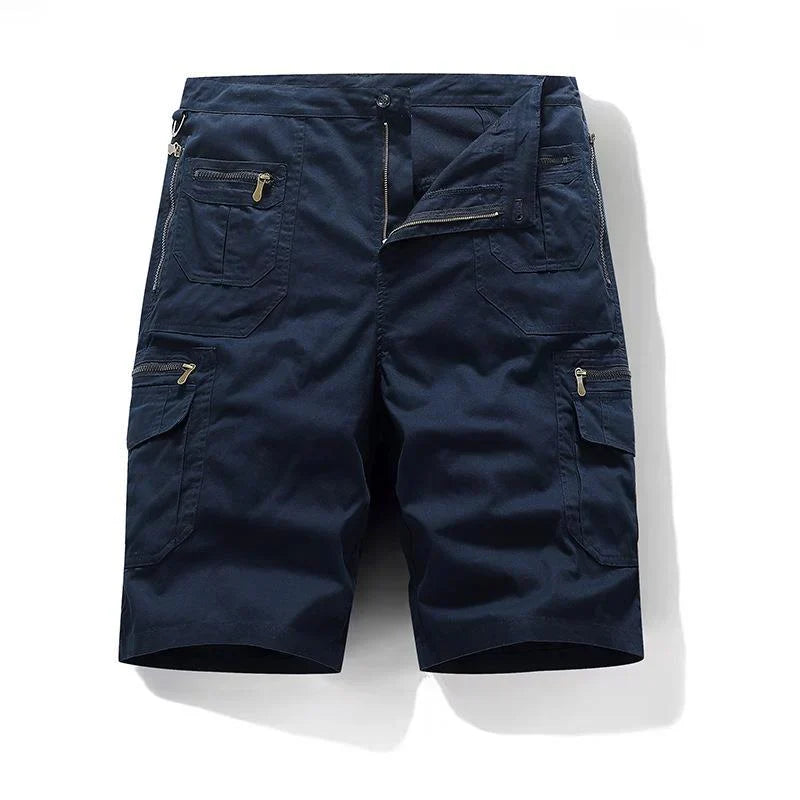 Cómodas bermudas cargo de algodón para hombre, perfectas para un estilo casual de verano y uso urbano.