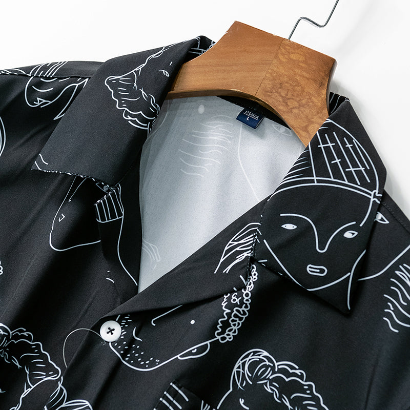 Camisa de vacaciones para hombre, cubana y fresca, esencial para relajarse bajo el sol veraniego.