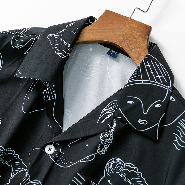 Camisa de vacaciones para hombre, cubana y fresca, esencial para relajarse bajo el sol veraniego.